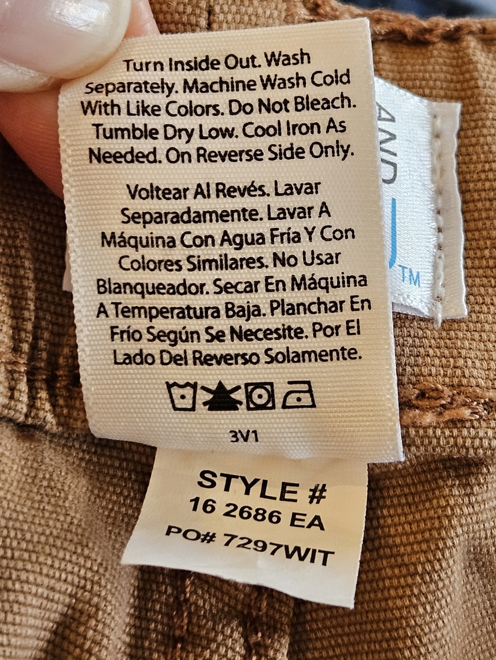 Drawstring Chinos in Tan - Picture 6 of 9